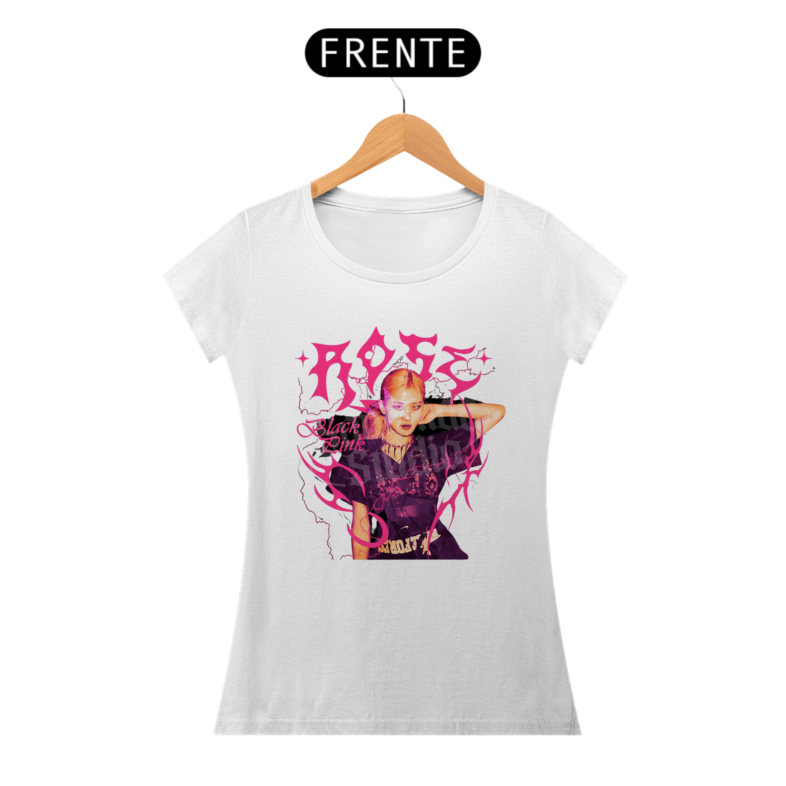 CAMISETA FEMININA - ROSE BLACKPINK