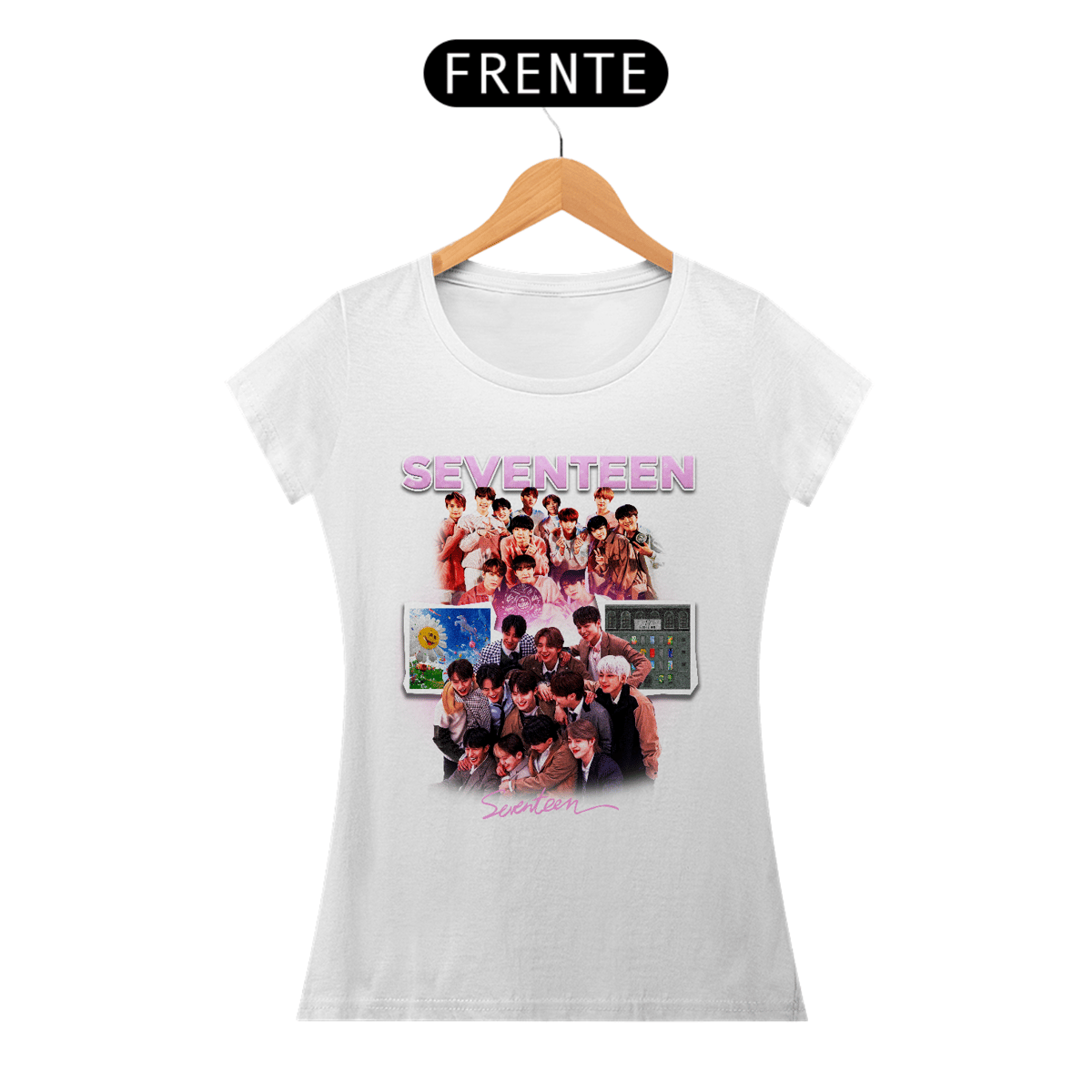 Nome do produto: CAMISETA FEMININA SEVENTEEN