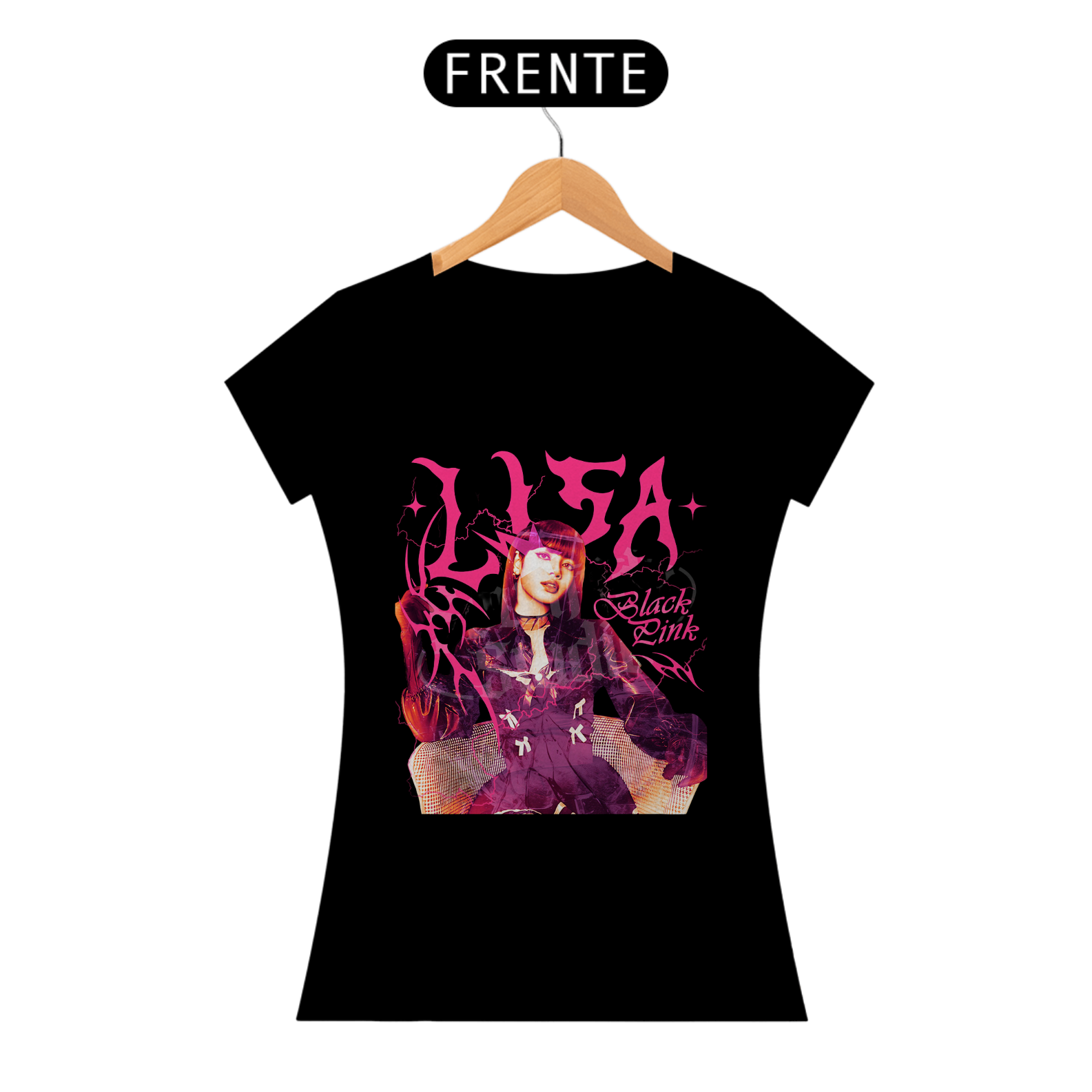 CAMISETA FEMININA - LISA BLACKPINK