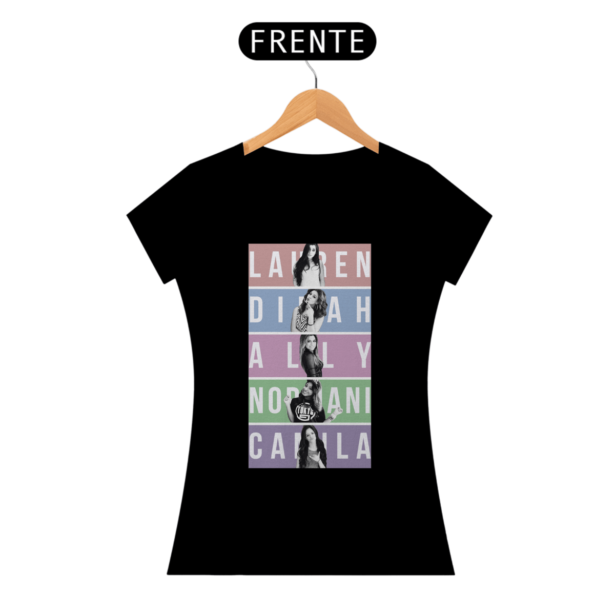 Nome do produto: CAMISETA FEMININA FIFTH HARMONY MEMBERS