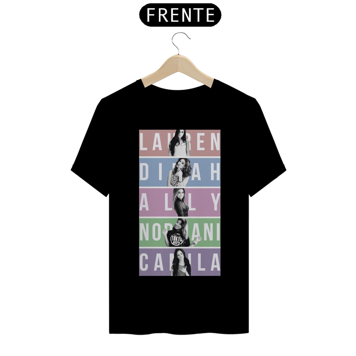 Nome do produto: CAMISETA UNISEX FIFTH HARMONY MEMBERS