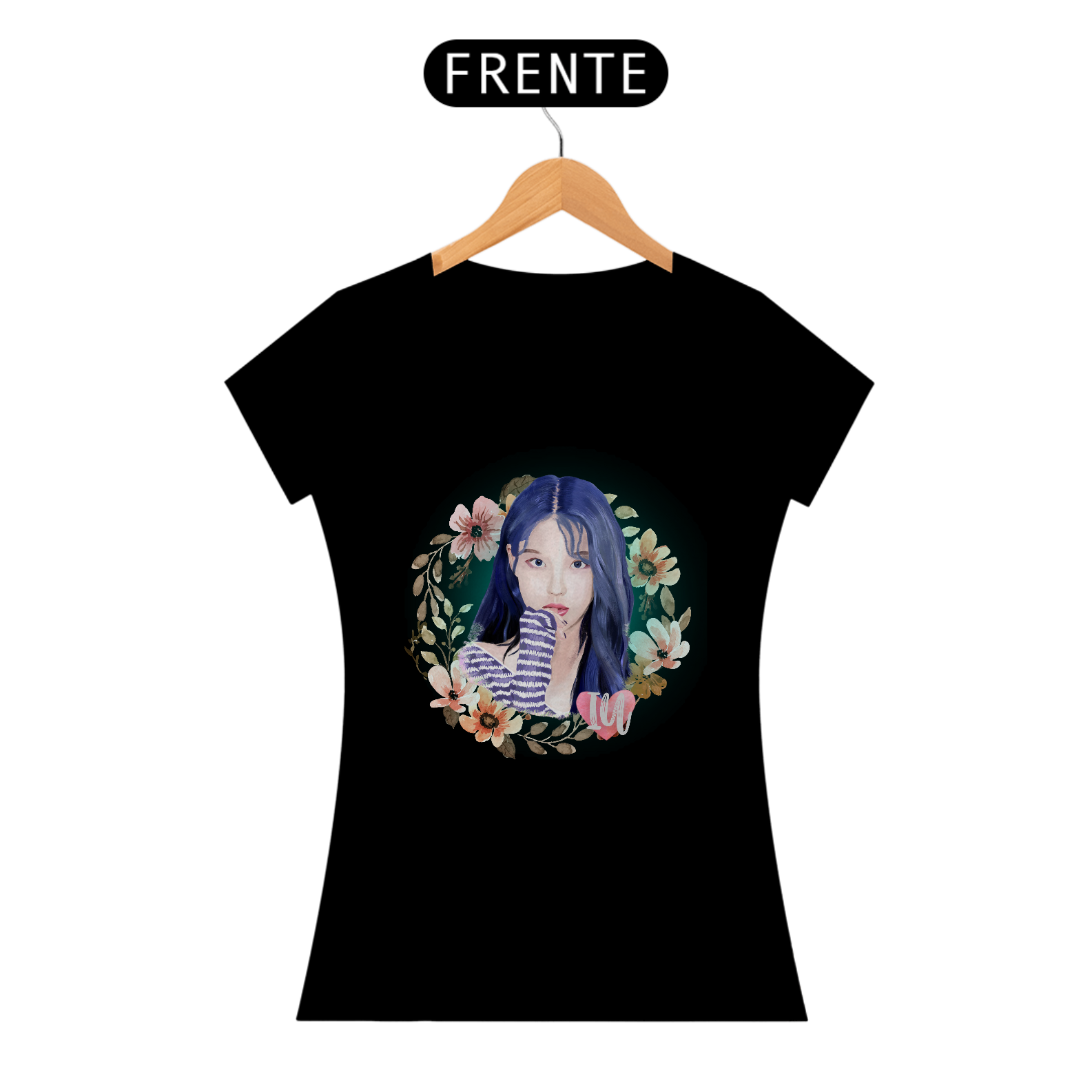 CAMISETA FEMININA IU FLOWERS