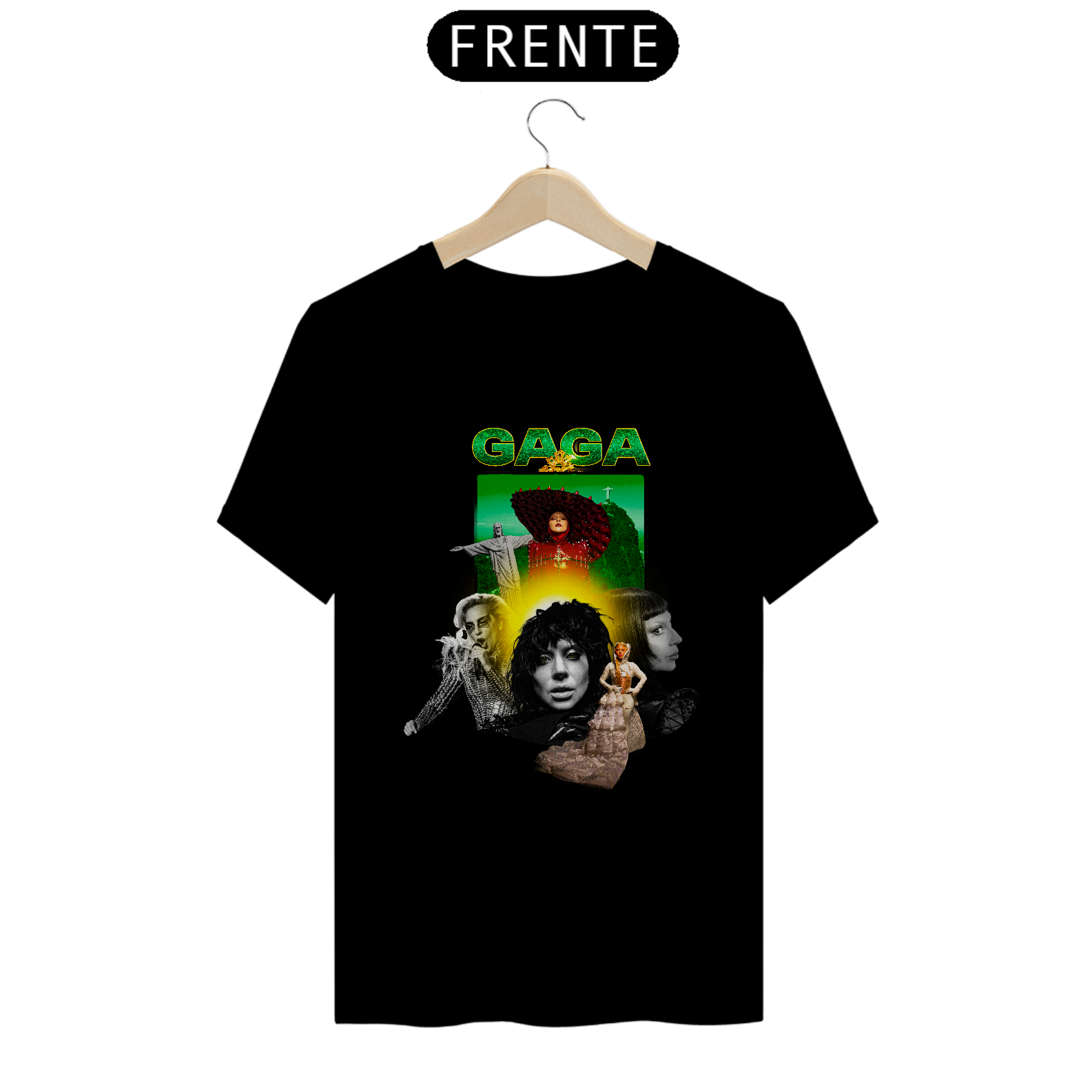 CAMISETA UNISEX LADY GAGA BRASIL