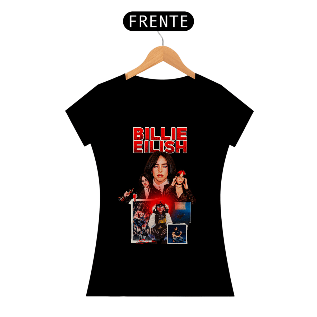 Nome do produto: CAMISETA FEMININA BILLIE EILISH