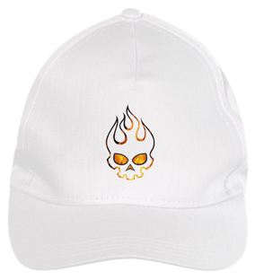 Nome do produtoBoné de Brim Caveira flamejante