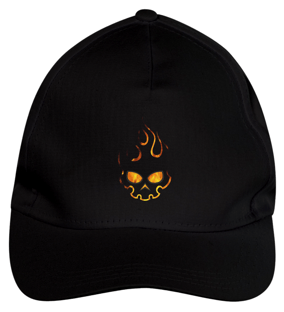 Nome do produtoBoné de Brim Caveira flamejante