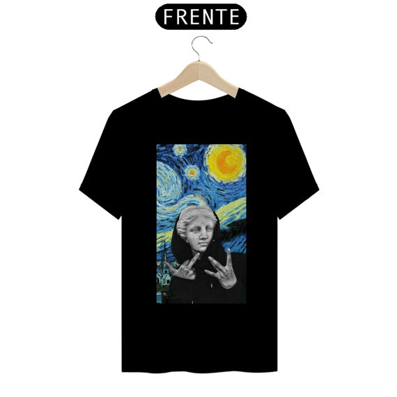 Camiseta estampa personalizada van gogh 