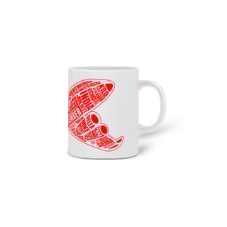 Nome do produto Caneca Alfabeto Avião Vermelha