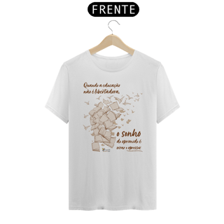 Nome do produto Camiseta Paulo Freire Branca 