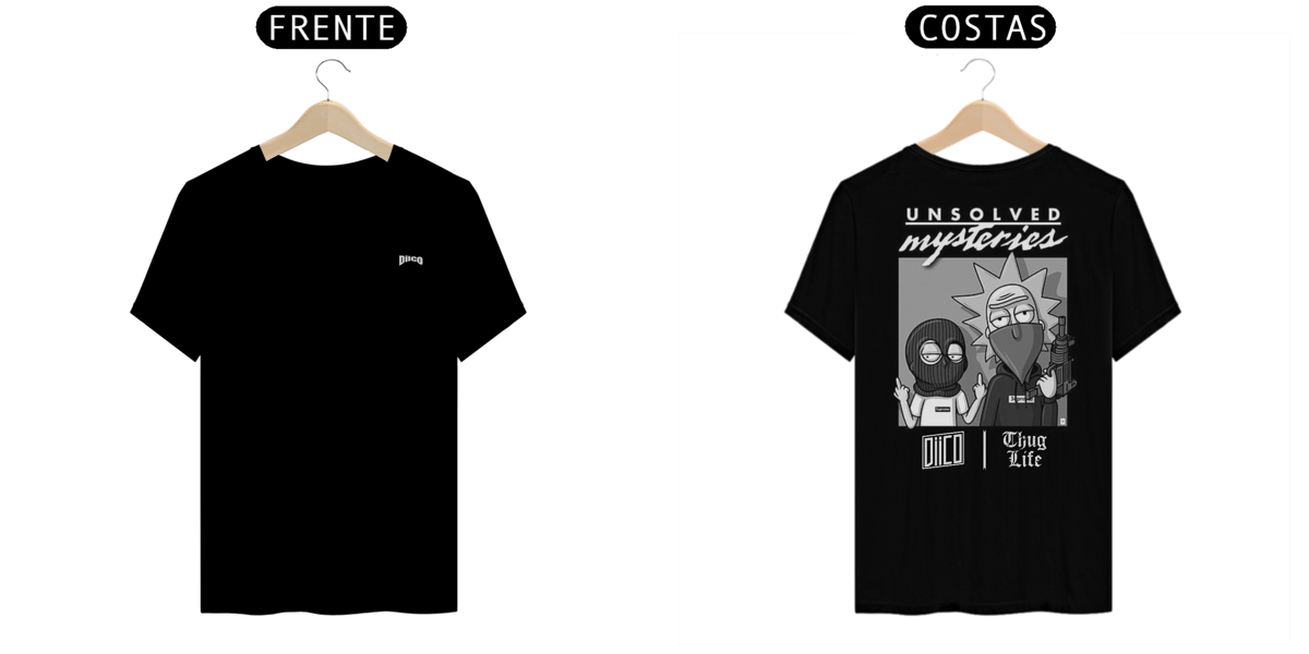 Nome do produto: Camiseta Diico Rick and Morty Thug Life