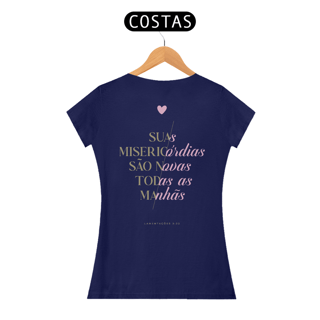 Nome do produto CAMISETA BABY LONG - SUAS MISERICÓRDIAS