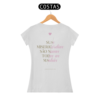 Nome do produto CAMISETA BABY LONG - SUAS MISERICÓRDIAS