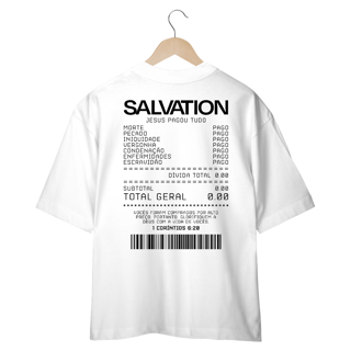 Nome do produto CAMISETA OVERSIZED - JESUS PAGOU