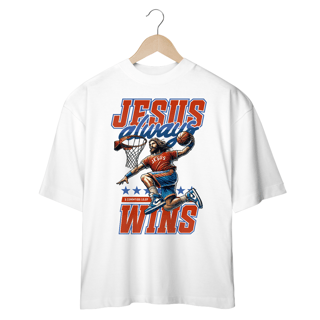 Nome do produto CAMISETA OVERSIZED - JESUS WINS