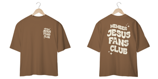 Nome do produto CAMISETA OVERSIZED - JESUS FANS CLUB