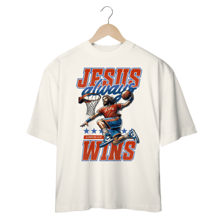 Nome do produto CAMISETA OVERSIZED - JESUS WINS
