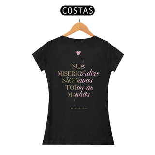 Nome do produto CAMISETA BABY LONG - SUAS MISERICÓRDIAS