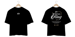 Nome do produto CAMISETA OVERSIZED - JESUS IS KING