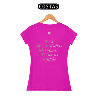 Nome do produto CAMISETA BABY LONG - SUAS MISERICÓRDIAS