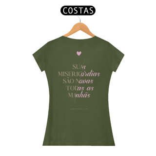 Nome do produto CAMISETA BABY LONG - SUAS MISERICÓRDIAS