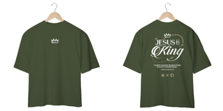 Nome do produto CAMISETA OVERSIZED - JESUS IS KING