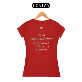 Nome do produto CAMISETA BABY LONG - SUAS MISERICÓRDIAS