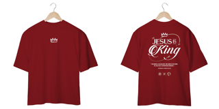 Nome do produto CAMISETA OVERSIZED - JESUS IS KING