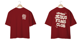 Nome do produto CAMISETA OVERSIZED - JESUS FANS CLUB