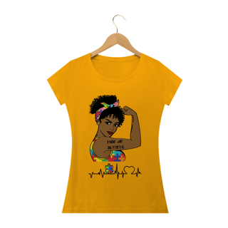 Nome do produto Baby Look - autismo (mãe de autista afro)