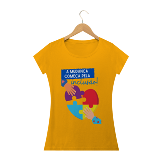 Nome do produto Baby Look - autismo (A mudança começa pela inclusão)