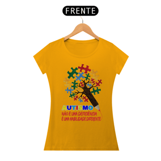 Nome do produto Baby Look - autismo (autismo não é uma deficiencia)
