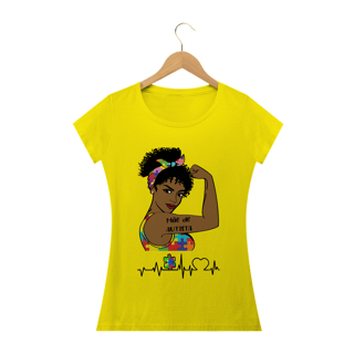Nome do produto Baby Look - autismo (mãe de autista afro)
