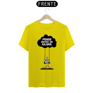 Nome do produto T-shirt - autismo (Pense antes de julgar)