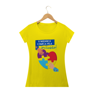 Nome do produto Baby Look - autismo (A mudança começa pela inclusão)