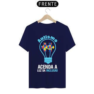 Nome do produto T-shirt - autismo (autismo, acenda a luz da inclusão)