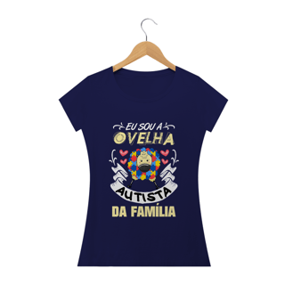 Nome do produto Baby Look - autismo (eu sou a ovelha autista da família)