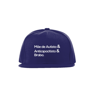 Nome do produto Boné - autismo (mulher de autista e anticapacitista e braba)