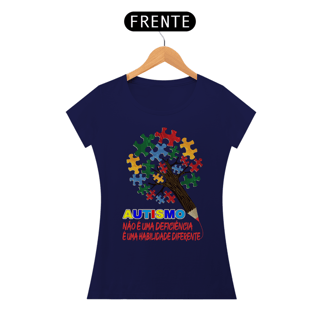 Nome do produto Baby Look - autismo (autismo não é uma deficiencia)