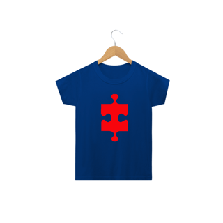 Nome do produto T-shirt Infantil - autismo (Peça que se encaixa)