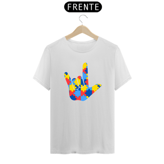 Nome do produto T-shirt - autismo (Eu te amo em libras)