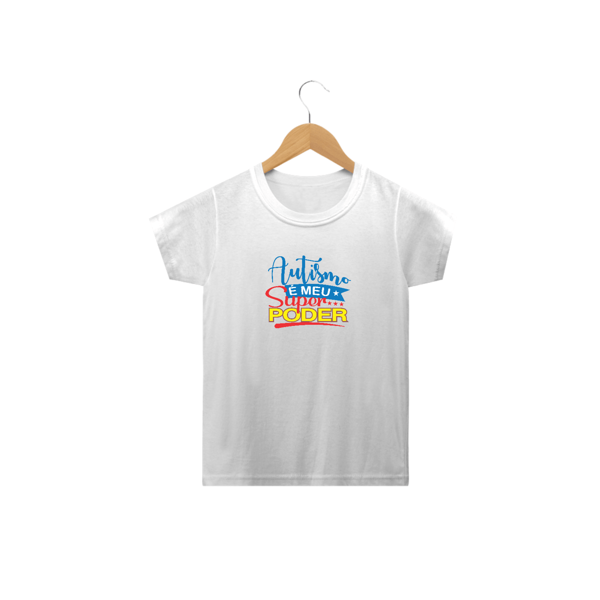 Nome do produto: T-shirt Infantil (autismo é meu super poder)
