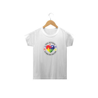 Nome do produto T-shirt Infantil - autismo (Sou autista, autismo não tem cara)