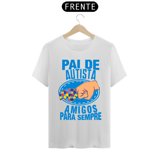 Nome do produto T-shirt - autismo (Pai de autista amigos para sempre)