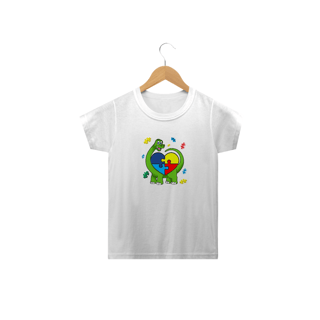 Nome do produto T-shirt Infantil - autismo (Dinossauro)