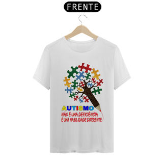Nome do produto T-shirt - autismo (autismo não é uma deficiencia)