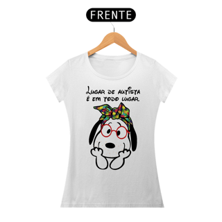 Nome do produto Baby Look - autismo (Lugar de autista é em todo lugar)