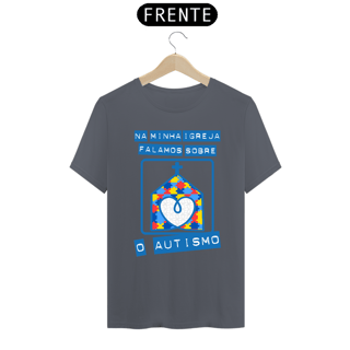 Nome do produto T-shirt - autismo (na minha igreja falamos sobre o autismo)