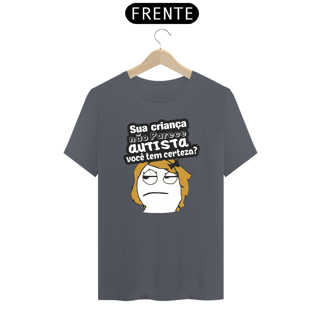 Nome do produto T-shirt - autismo (Sua criança não parece autista)