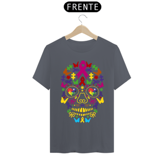Nome do produto T-shirt - autismo (crânio da conscientização do autismo)