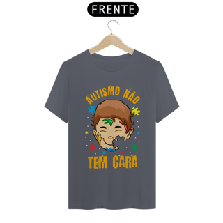 Nome do produto T-shirt - autismo (autismo não tem cara_)
